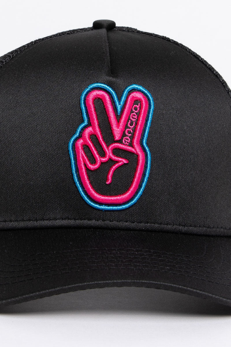 Miami Vice Peace Trucker Hat