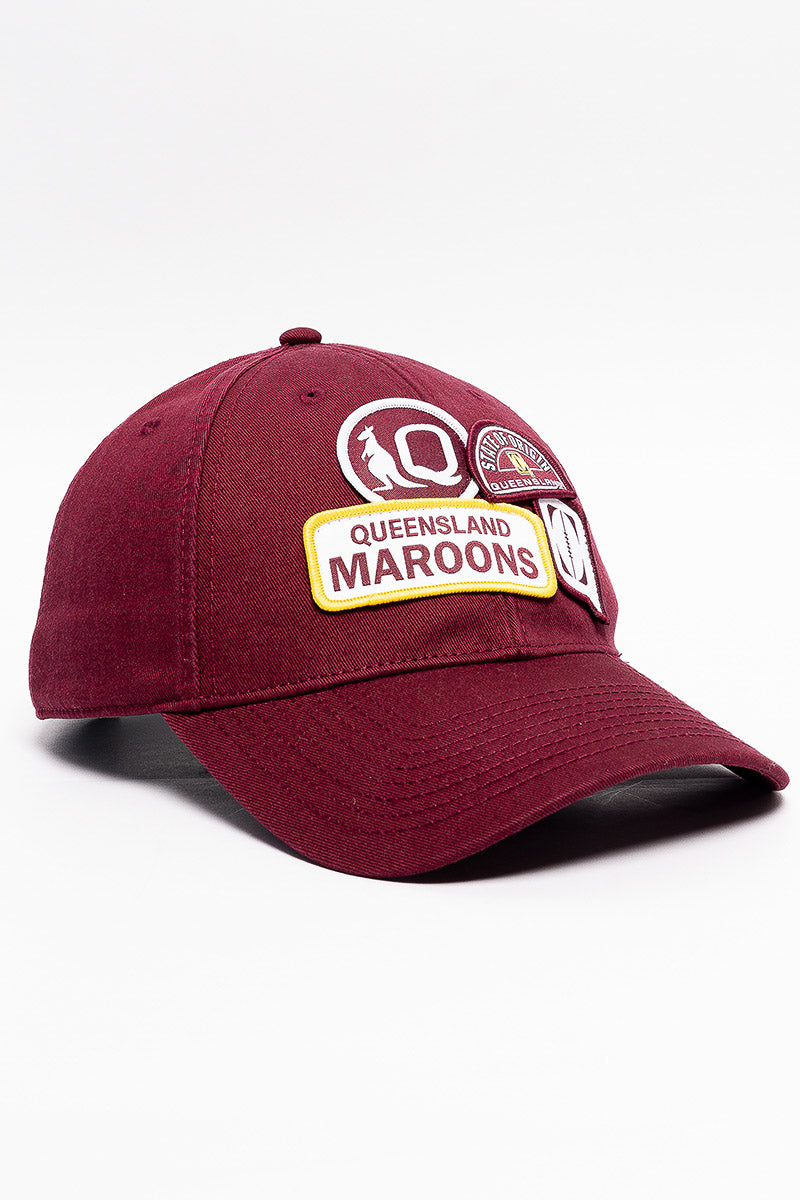 QLD Maroon Retro Badge Cap