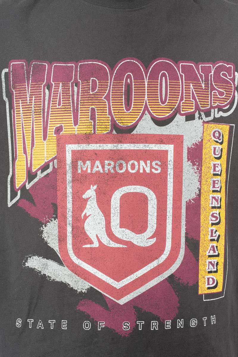 Queensland Maroons Brush Off Tee