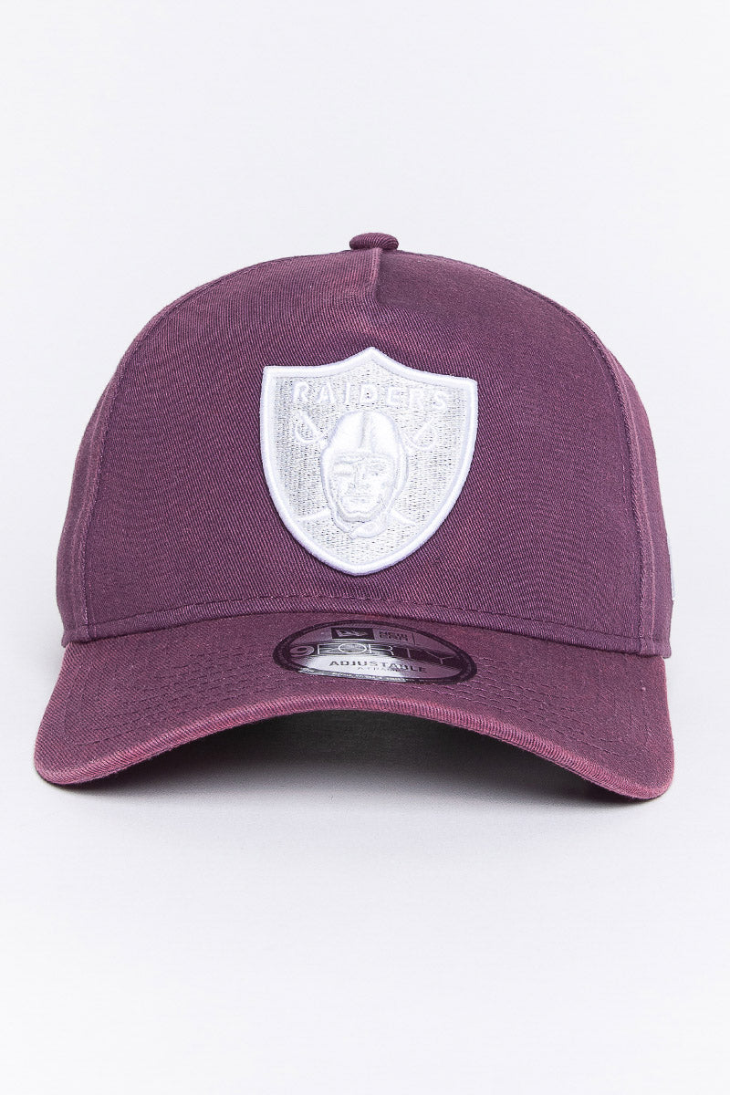 Las Vegas Raiders Damson Snow Wash 940AF Snapback