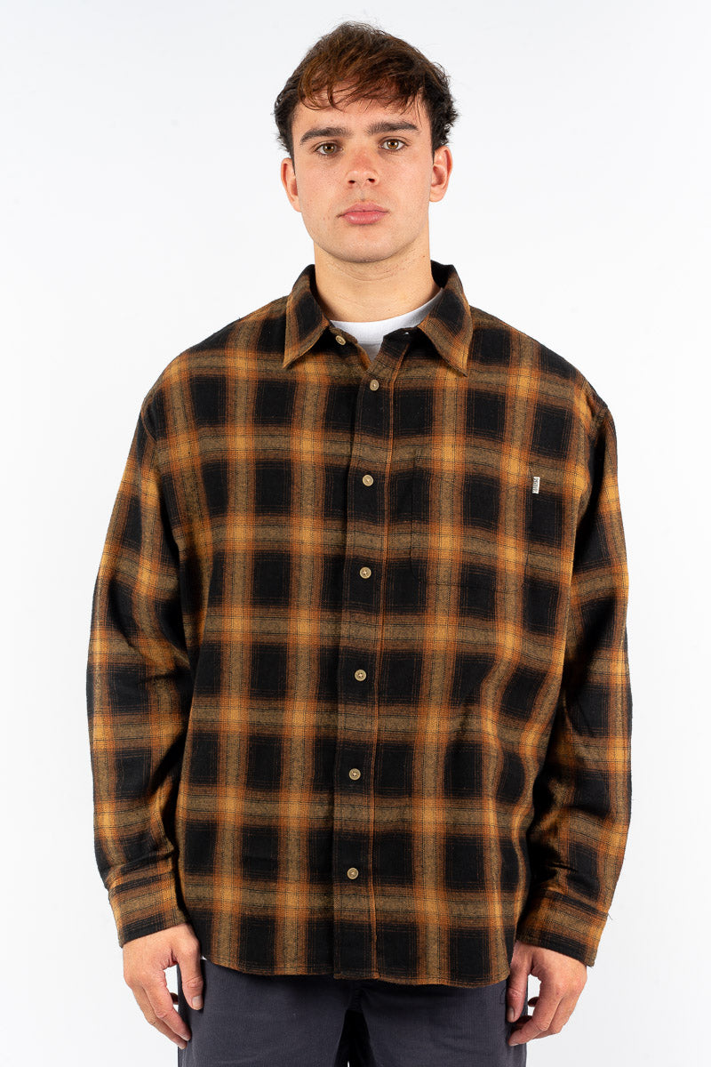 SDouble Plaid Classic Long-Sleeve Shirt