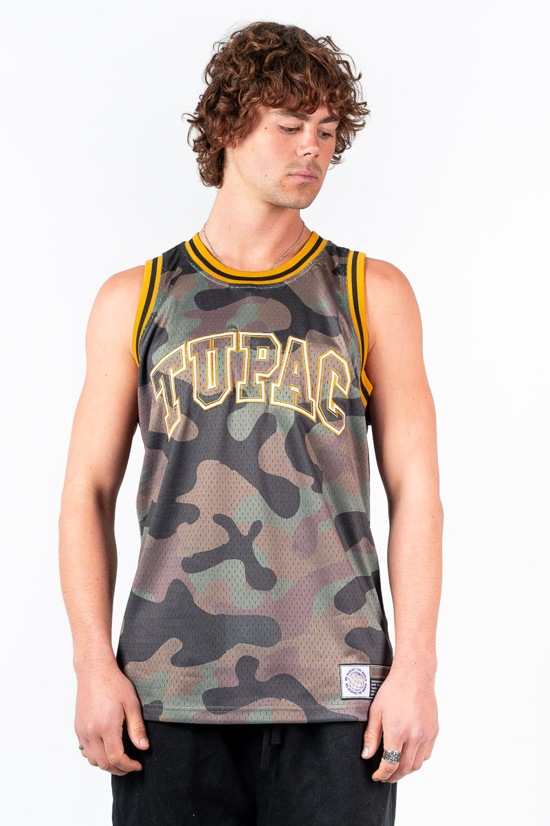 Tupac Camo Basketball Jersey