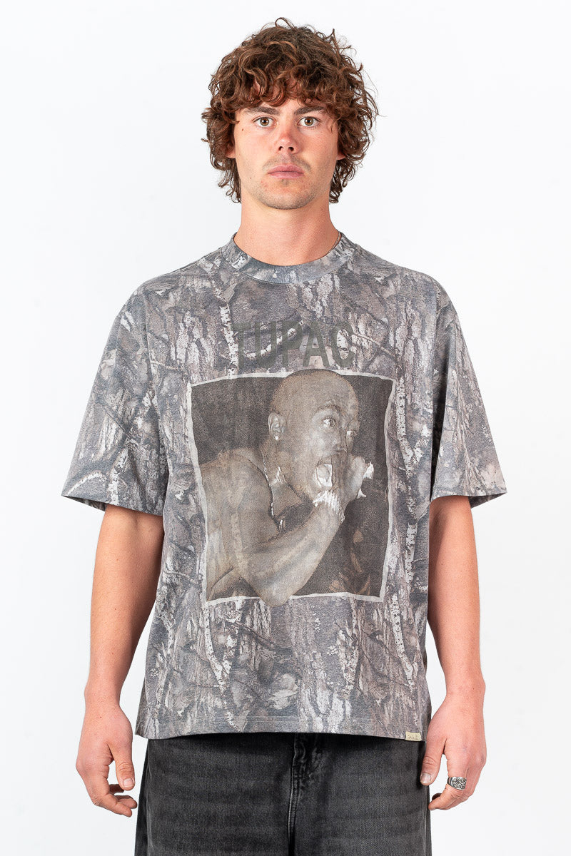 Tupac Woodland Short-Sleeve Tee - Mens