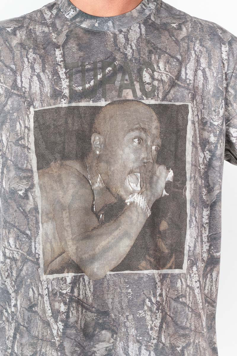 Tupac Woodland Short-Sleeve Tee - Mens