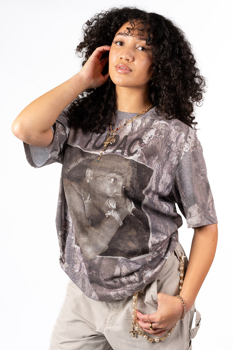 Tupac Woodland Short-Sleeve Tee - Womens