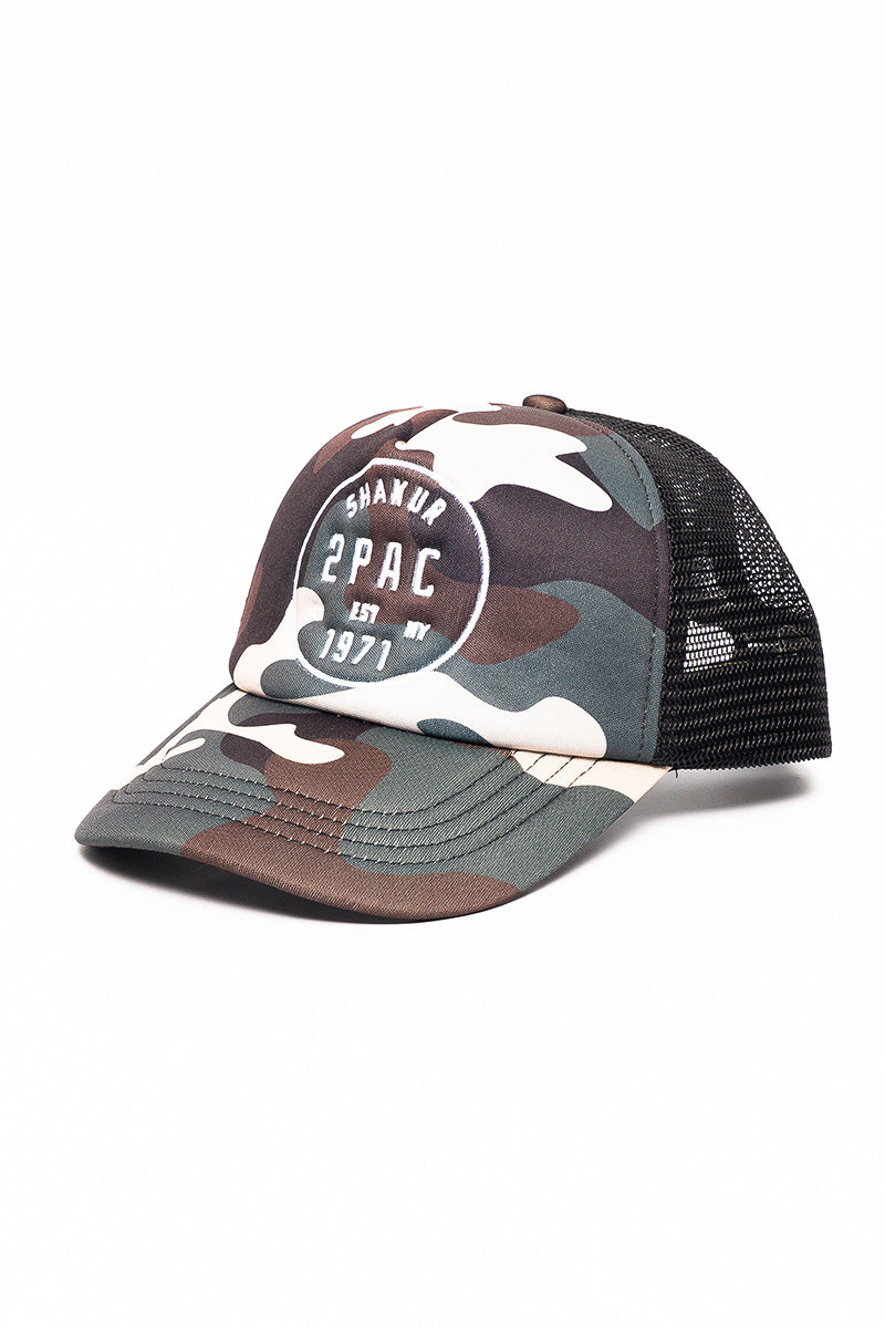 Tupac Camo Foam Cap