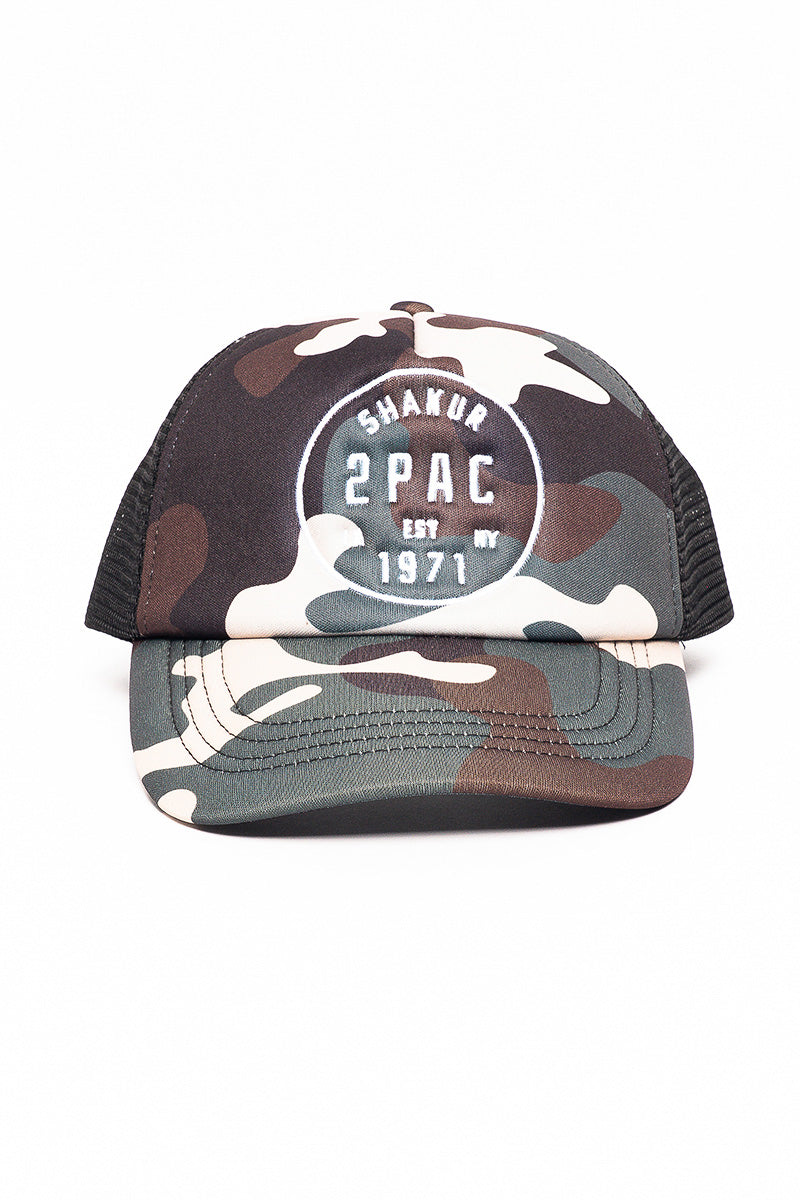 Tupac Camo Foam Cap