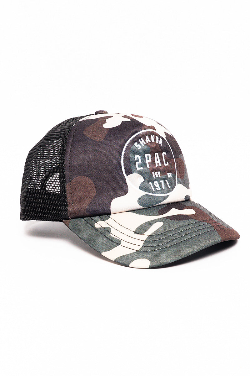 Tupac Camo Foam Cap