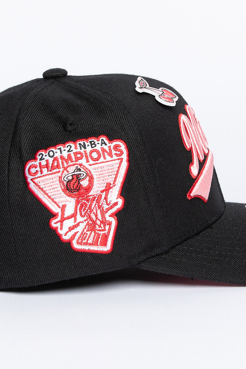 Miami Heat Valentines Script Cap
